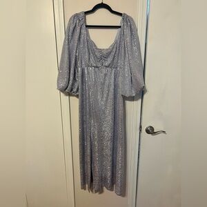 Show Me Your MuMu Sparkling Silver Dress